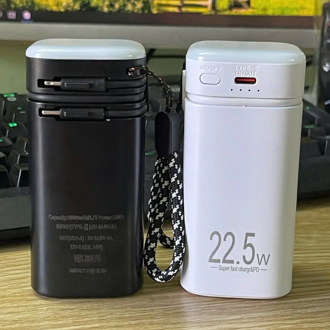 SẠC DỰ PHÒNG 22.5W - 20.000mah SẠC NHANH - PIN TRÒN LION - NHỎ GỌN VỎ NHÔM 4 CELL PIN LI-ION 21700 || Tuyenergy