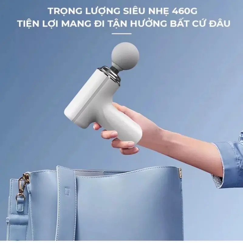 (Mẫu Mới) Máy massage cầm tay 4 đầu 6 chế độ trị nhức mỏi vai gáy, đau giãn cơ 2
