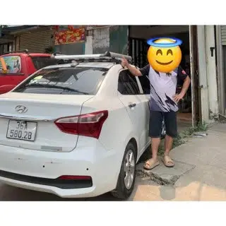 Giá nóc cho xe Hyundai i10⚡ HÀNG LOẠI 1 ⚡ Baga chất liệu hợp kim nhôm nhẹ bền, thiết kế thể thao 7