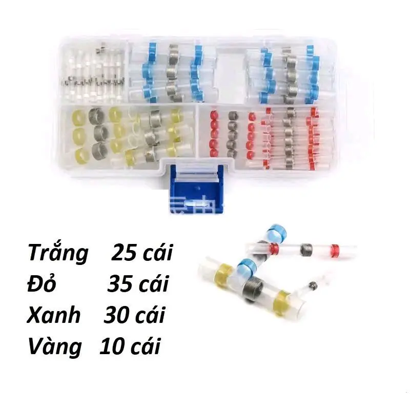 Cút nối dây điện kẹp cốt co nhiệt chống nước, dây điện tự hàn co nhiệt cho dây điện các cỡ