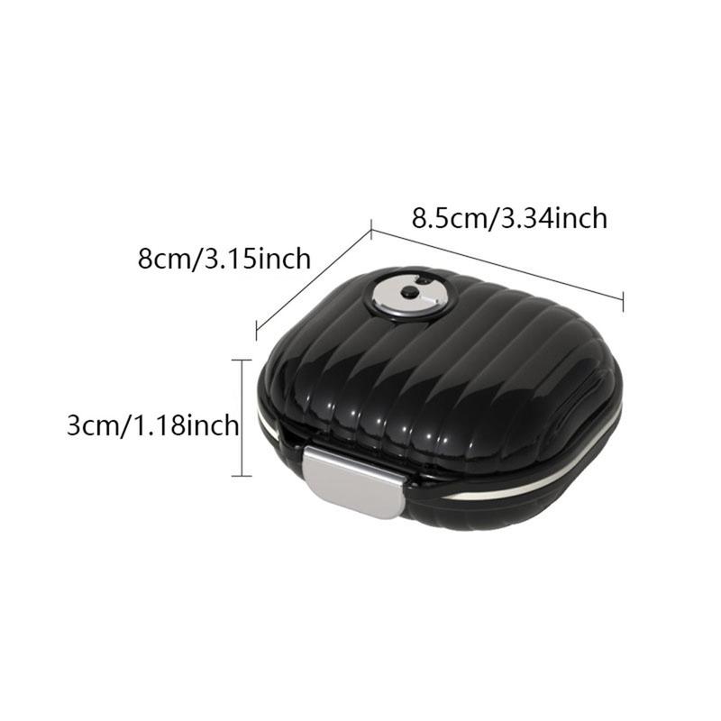 Hộp Đựng Thuốc Cầm Tay Mini, Kiểu Vuông / Hình Chữ Nhật AT, Thích Hợp Đi Du Lịch Trong Bảy Ngày, Nhiều Ngăn, Gói Chia Ngăn, Cho Thuốc Và Viên Đặt, Hộp Đựng Kín, Sắp Xếp Theo Tuần 1