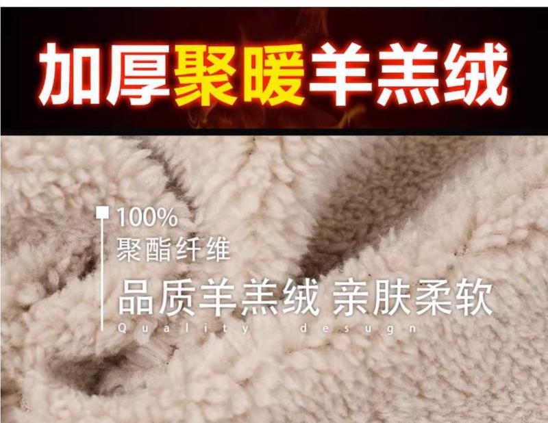 Product Introduction of Warwolf Natural Color Berber Fleece Cotton Coat Men's Winter Coat Fashion Brand Fleece-lined Thickened Casual Hooded down Jacket Men's Women 26