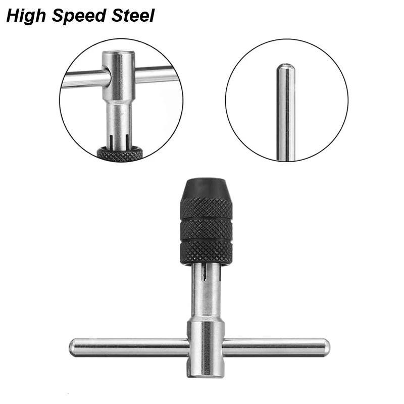 Portable T Tap Wrench Set (6 Counts/set), Tap Drill Tapping Threading Tool, Screwdriver Hand Tool 7