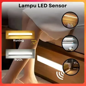 Lampu Sensor Gerak Magnetic Motion Lampu Stick Panjang LED/Lampu Tidur LED Tombol Multifungsi