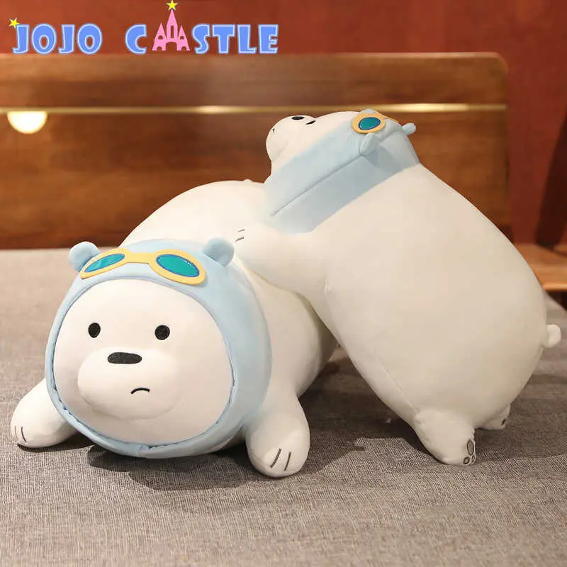 Gấu We Bare Bears Teddy, Phong Cách Hoạt Hình, Nằm, Đồ Chơi Nhồi Bông Có Sẵn 50cm, 70cm, 90cm, Gấu Trắng Xám Grizzly, Búp Bê Kawaii Trẻ Em, Thích Hợp Làm Quà Tặng Trẻ Em Toy Thú Bông Thú Nhồi Bông Phát Nhạc
