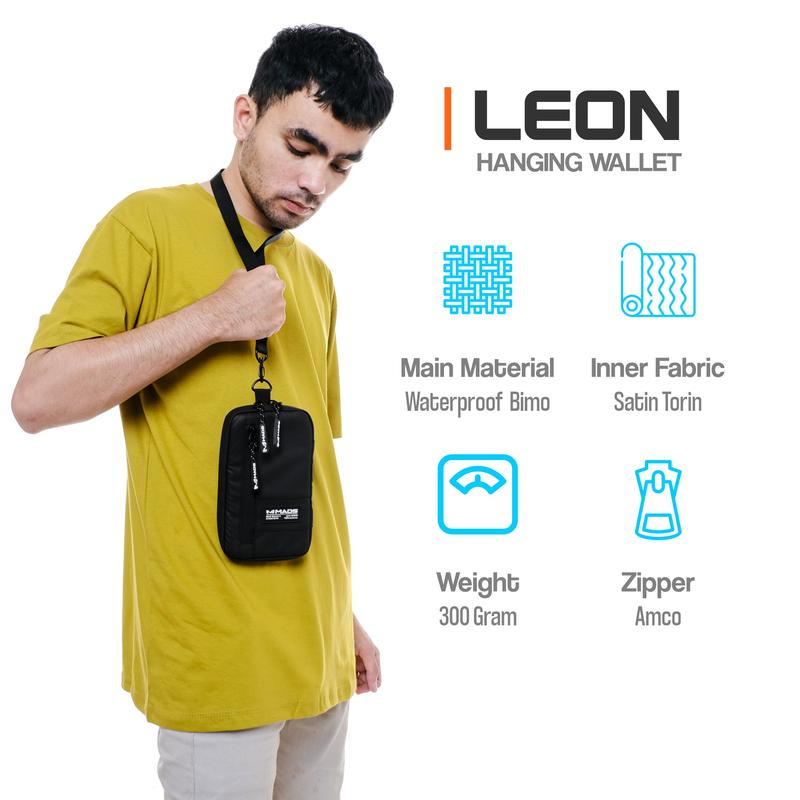 Product Introduction of Mr Mads - Leon Hanging Wallet - Tas Slingbag Kecil - Tas Hp Dompet Waterproof Selempang Pria 1