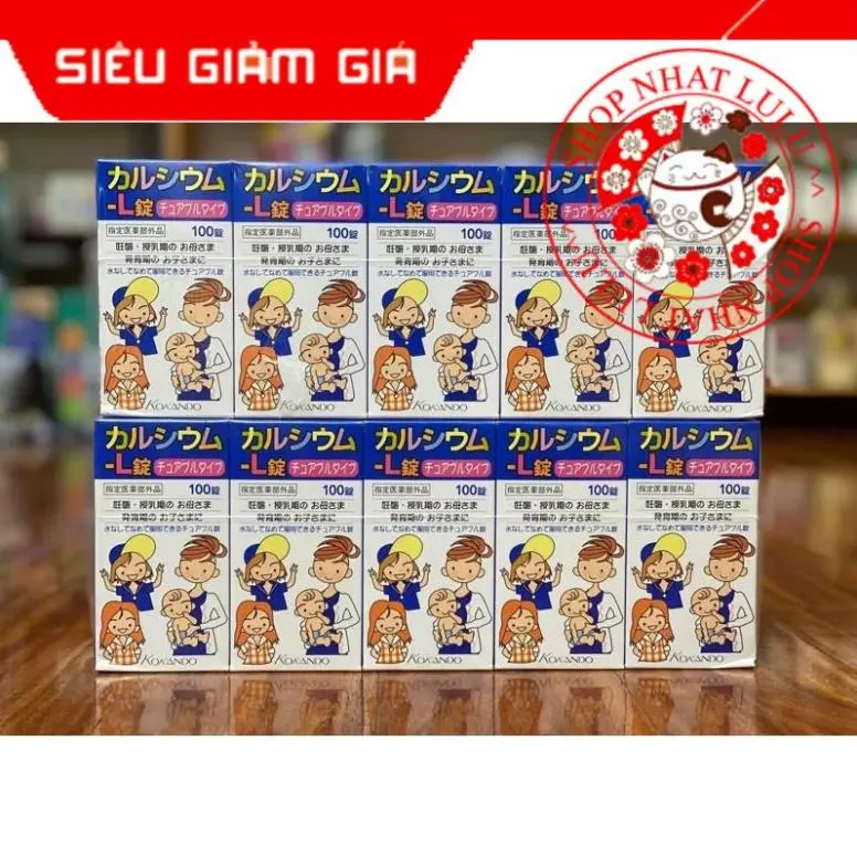 Kẹo canxi Kokando Nhật Bản vị sữa chua 0
