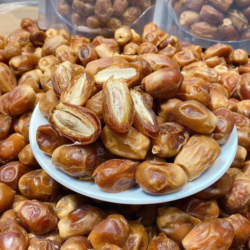 1Kg Chà Là Sấy Dẻo Nguyên Trái Không Đường - mứt Food Ăn Vặt