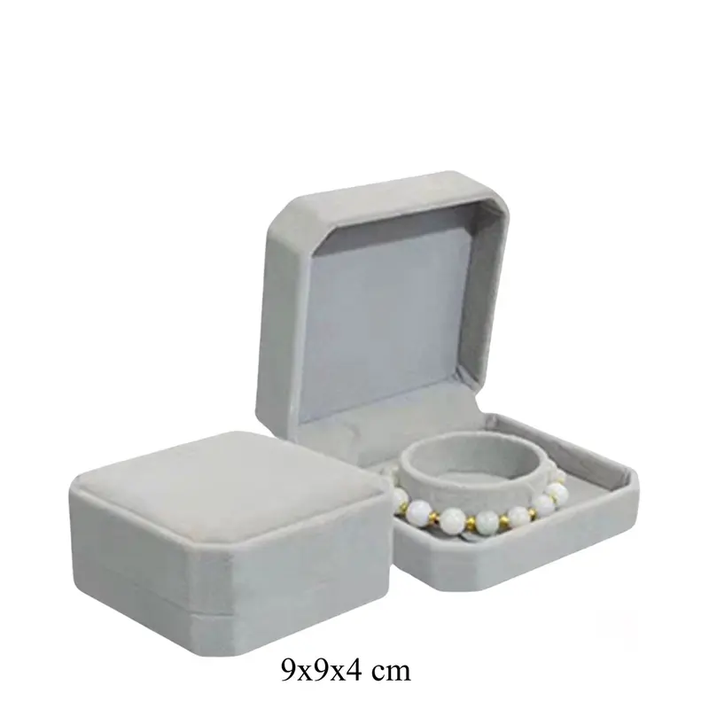 [ Hộp Nhung ]Hộp nhung đựng nhẫn, vòng tay, vòng cổ, dây chuyền trang sức nắp gập 4