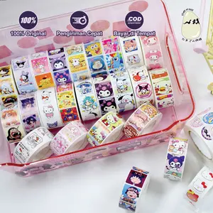 500 pcs Cute Aesthetic Washi Tape Sticker Packaging Sticker Roll Tape cartoon BUJO DIY Scrapbook