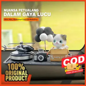 Hiasan Mobil Paket Helikopter Beruang Balon Cantik Pajangan Dashboard Mobil Unik Parfum Mobil Keren