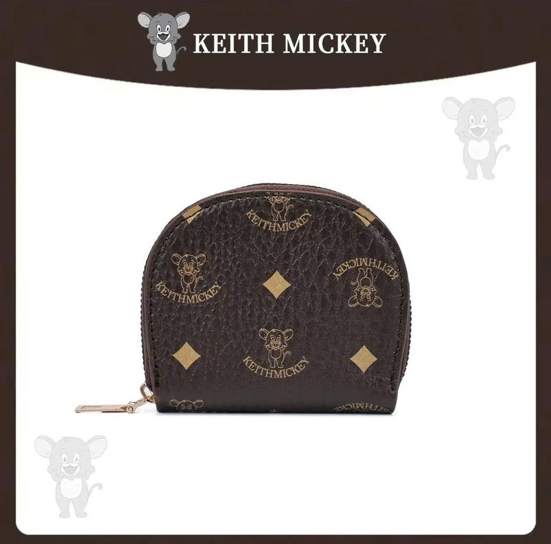 VÍ KEITH MICKEY - Ví Nữ Thời Trang Thương Hiệu Cao Cấp, Chất Liệu Từ Da Sang Trọng Thanh Lịch, Nhỏ Gọn Nhiều Ngăn Đựng Thẻ Tiện Lợi 6