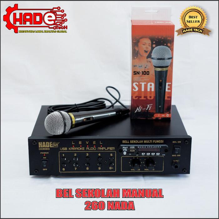 Gambar Bel Sekolah Manual 260Nada 100w plus mic Bell Usb dari Cv.Hadetech Berkah Kab. Garut Tokopedia