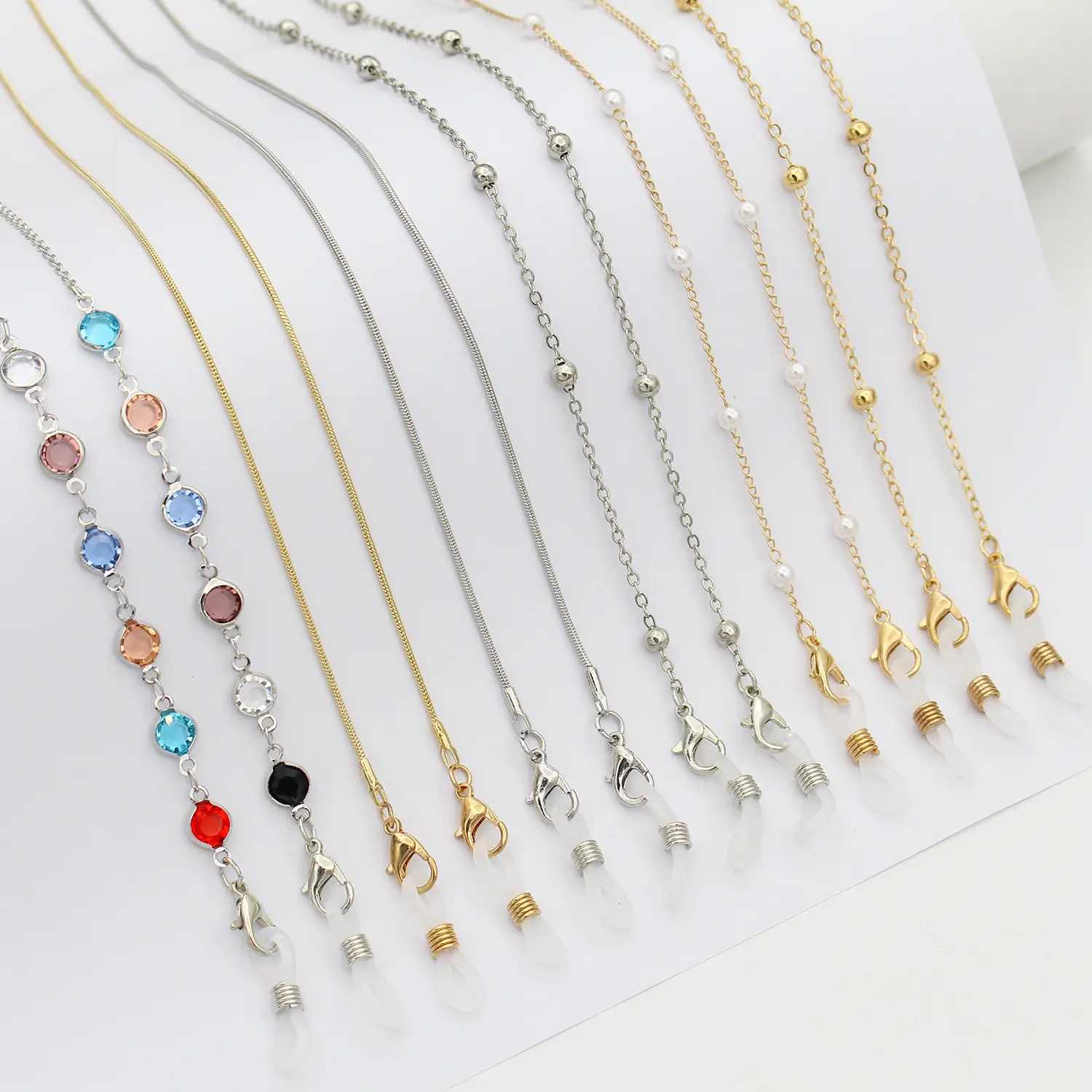 Niche Advanced Mask Glasses Chain Fashion Retro Anti-Lost Glasses Hanging Chain