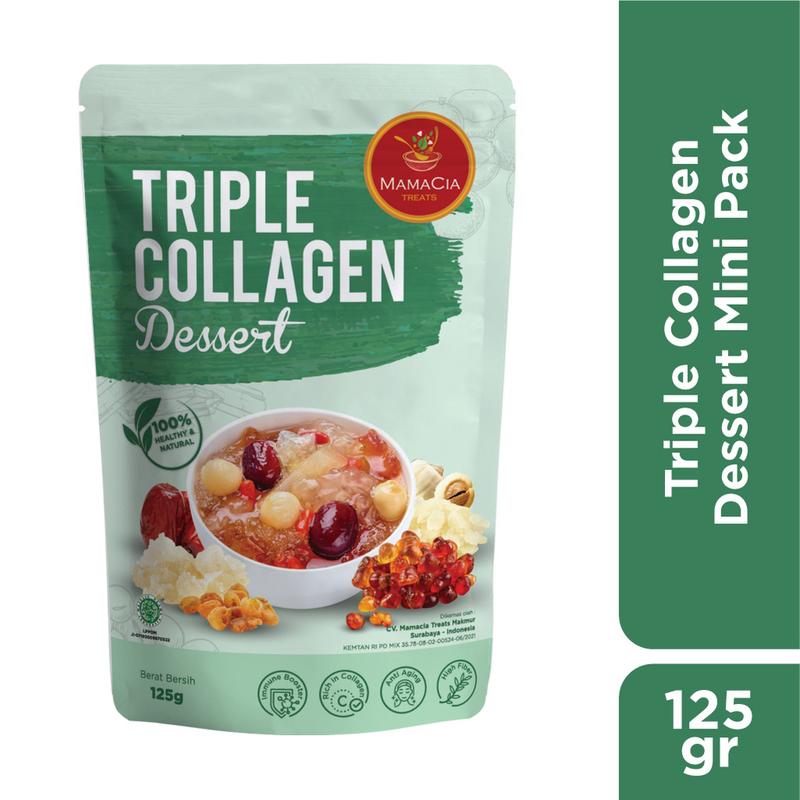 Mamacia Treats Paket Bundling MINI 6 : Double Collagen Dessert+ Triple Collagen Dessert 2