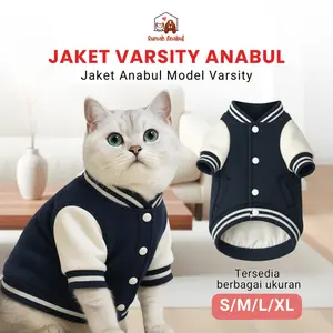 Rumah Anabul Jaket Varsity Kucing / Anjing – Jaket Anabul Stylish Model Varsity