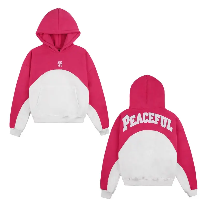 Hoodie THÊU PEACEFUL FROM Boxy NAM - Nữ .phối nhiều màu  đẹp . 6