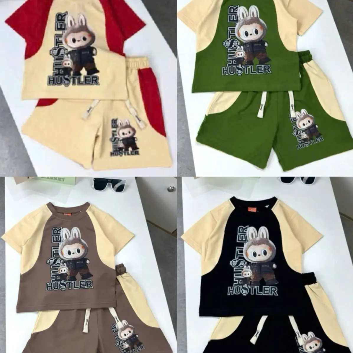 Combo 4 Bộ lububu cho bé trai và bé gái