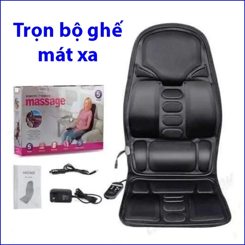 [DD-necessary]  Đệm ghế massage toàn thân trên ô tô xe hơi siêu tiện lợi 1