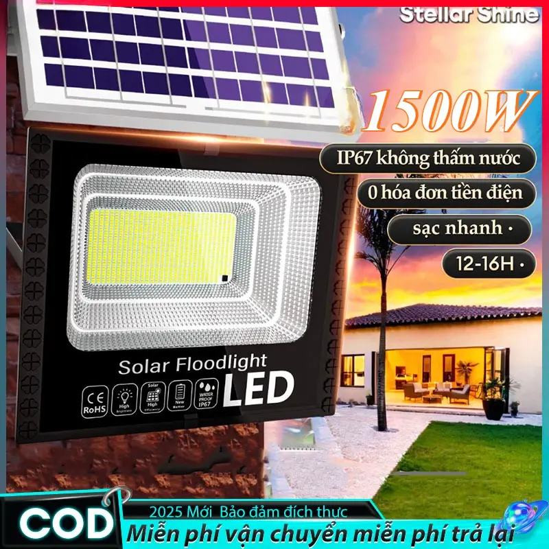 đèn năng lượng mặt trời 1500W Đèn LED năng lượng mặt trời ngoài trời chống nước IP68 Đèn năng lượng gia đình solar  light    hãng đèn  năng  lượng  5000w    hãng đèn  năng  lượng  20000w đèn  năng  lượng  1500w    hãng 3000w luong nang den chính