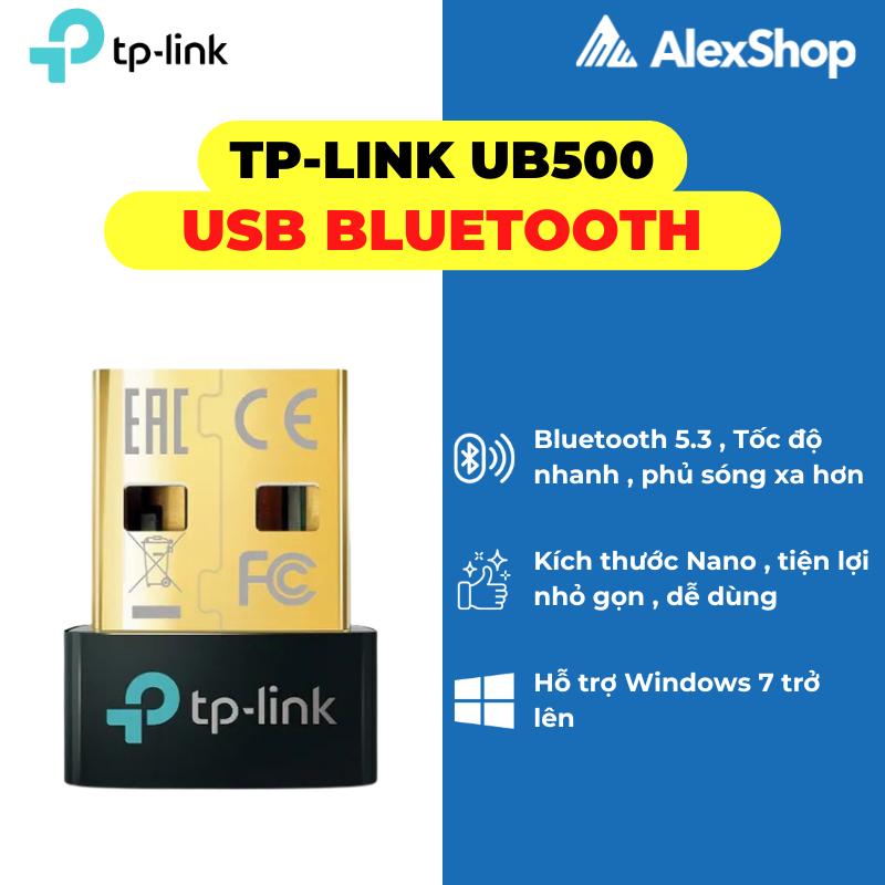 TP-Link UB500 Plus USB Bluetooth 5.3 Dùng Cho PC Laptop Hỗ Trợ Windows 11 10 Anten Nối Dài Bảo Hành 24 Tháng 
