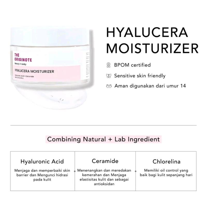 The Originote Moisturizer Gel 50 ml Untuk Skin Barrier Wajah 1
