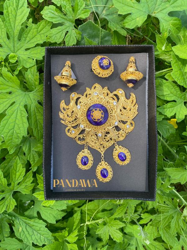 Pandawa Jewelry - Alpaka Bali Motif "Angsa" cocok untuk Acara Pernikahan/Pertunangan/Busana Adat 4