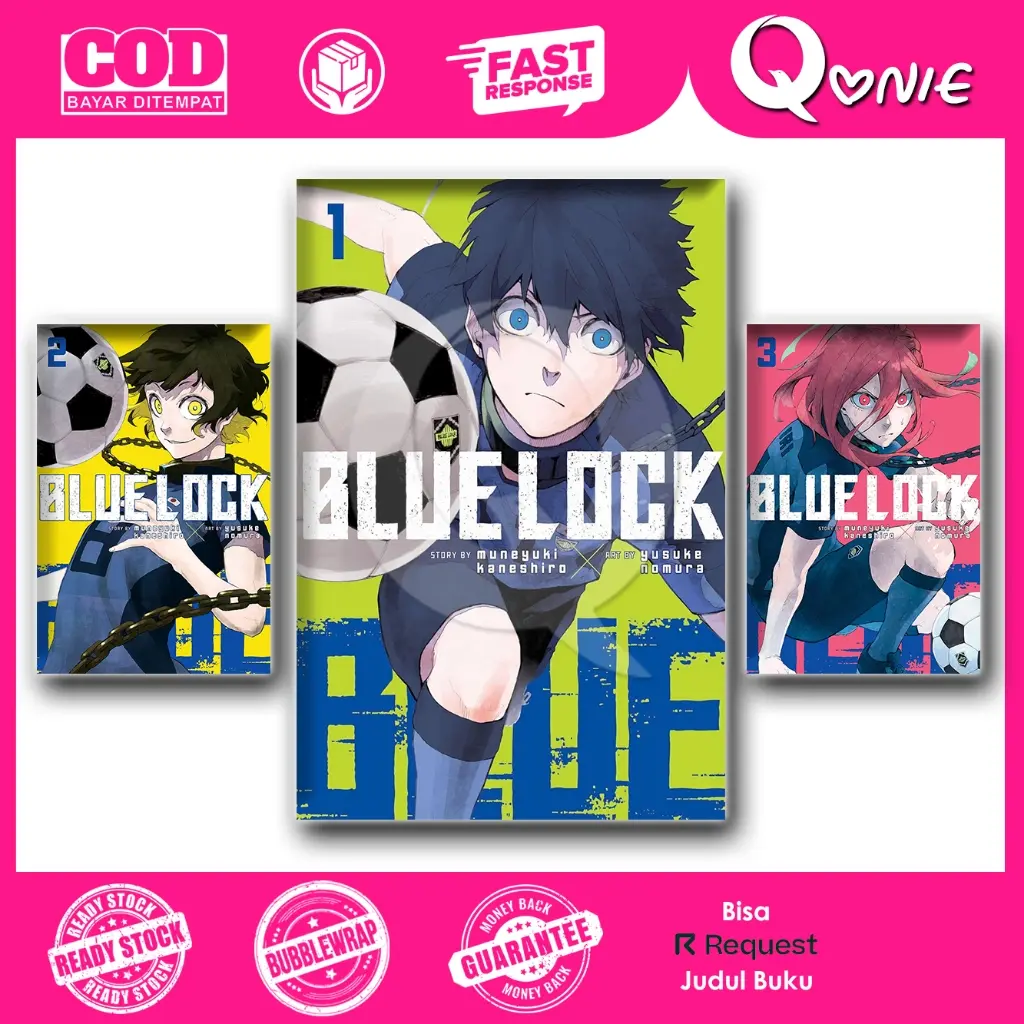 Komik Manga Blue Lock Volume 1 - 37 (English & Indonesia)