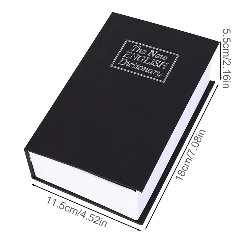 Hộp an toàn mini, từ điển, sách tiền, bí mật ẩn, chức năng Con Lăn Khóa, ngân hàng tiền xu 1