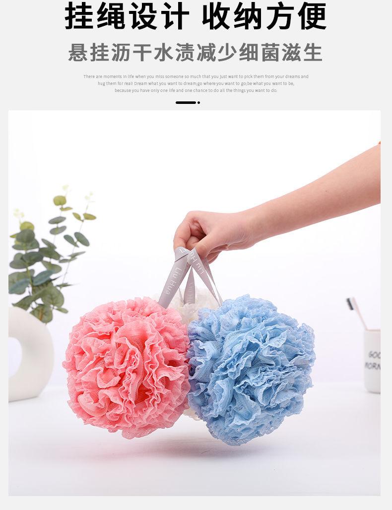 Product Introduction of Large Bath Sponge Ball High-end Non-fraying Super Soft Bath Flower Bath Ball for Men and Women Bubble Bath Artifact 16