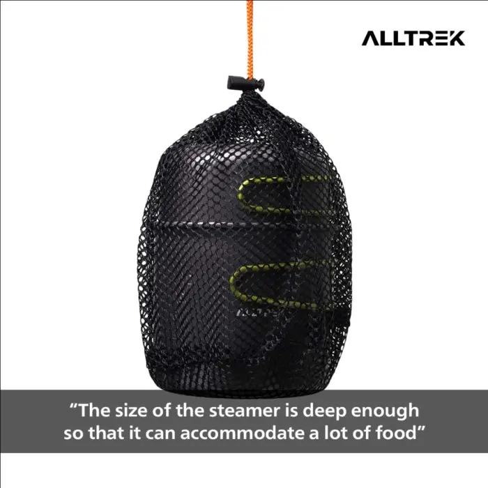 ALLTREK Alat Masak Outdoor ACE001 Nesting + Steamed Tray Cookware 5