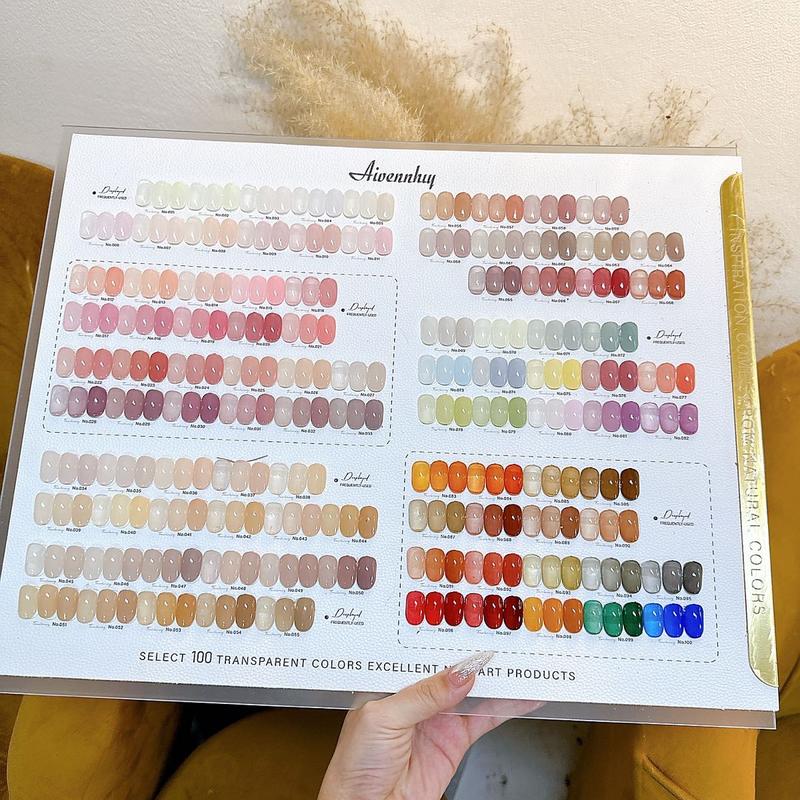Set Sơn gel Thạch Aivennhuy 100 Màu - kèm bảng màu