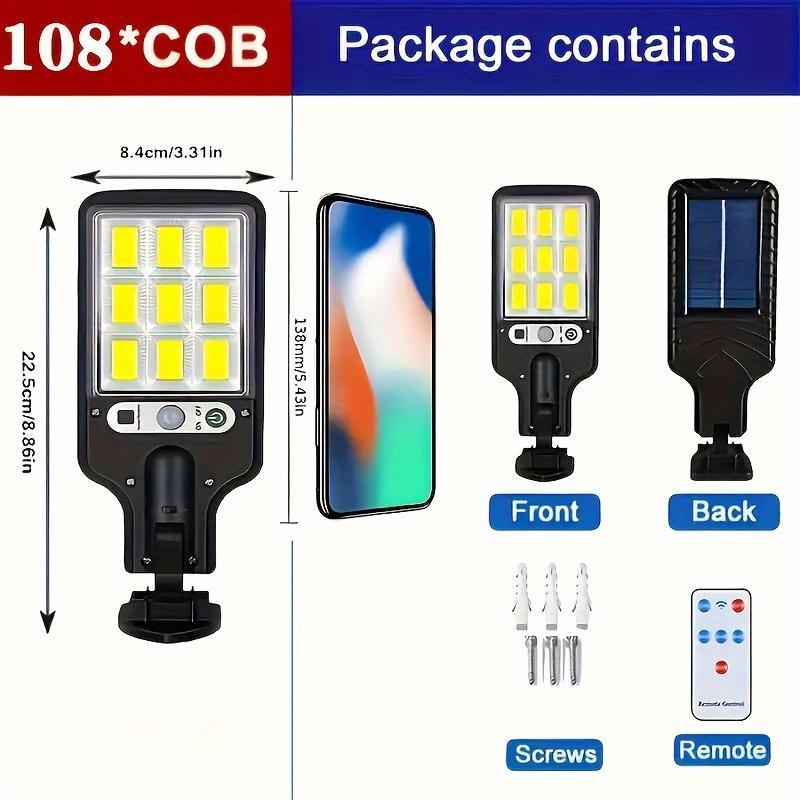 Product Introduction of Solar Powered Move Sensor Light, 4 Counts Solar Outdoor Light with Remote Control, Outdoor Lighting for Garden, Garage, Yard, Backyard 1