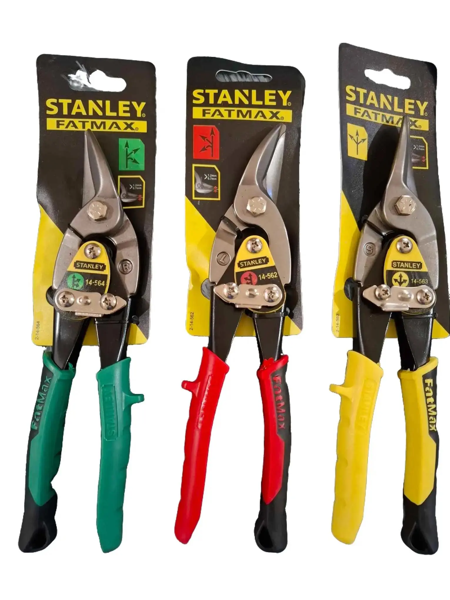 Stanley Aviation Snip FATMAX Straight CENTER/RIGHT/LEFT Type - Hand Tool for Cutting Steel