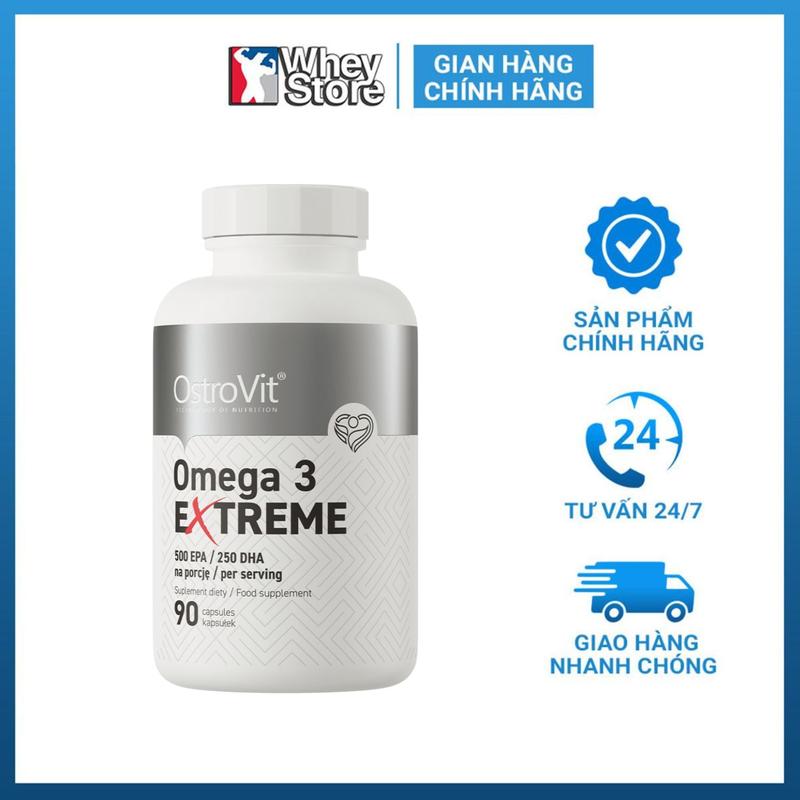  Sản Phẩm Bổ Sung Dầu Cá Ostrovit Omega-3 Extreme 90 viên | WHEYSTORE 