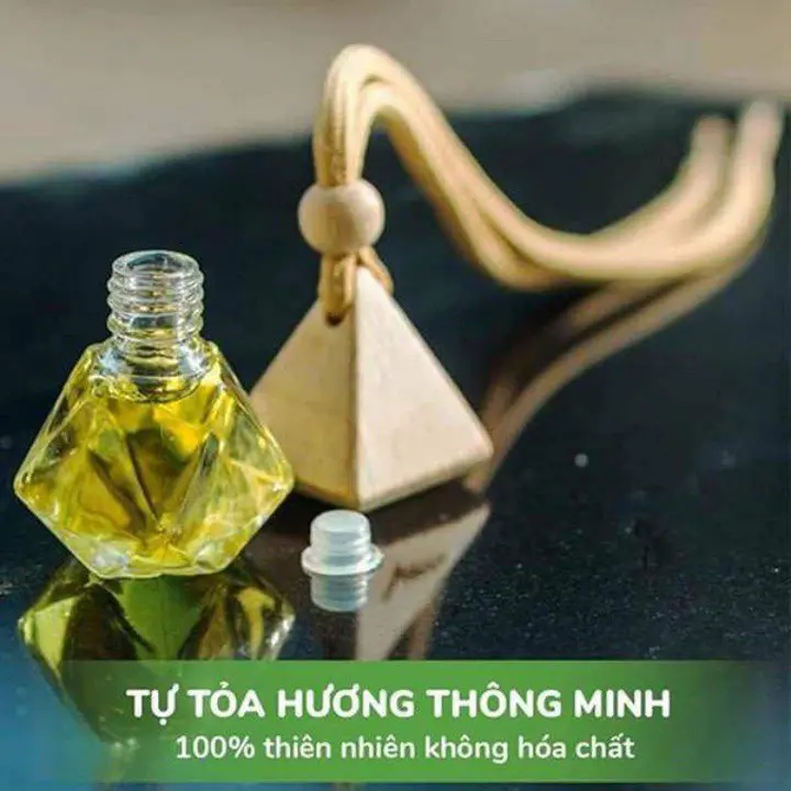 (CHÍNH HÃNG) Tinh dầu treo xe ô tô cao cấp 10ml, tinh dầu thơm xe Khử Mùi xe hơi, tinh dầu để oto quế, cafe,sả chanh,.. 5