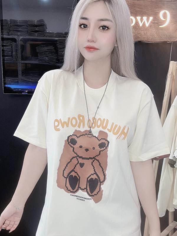 Áo Thun Nam Nữ Hình in Cotton Mềm 2 Chiều 250 gsm  , thương hiệu Row9 mã hàng APR.012