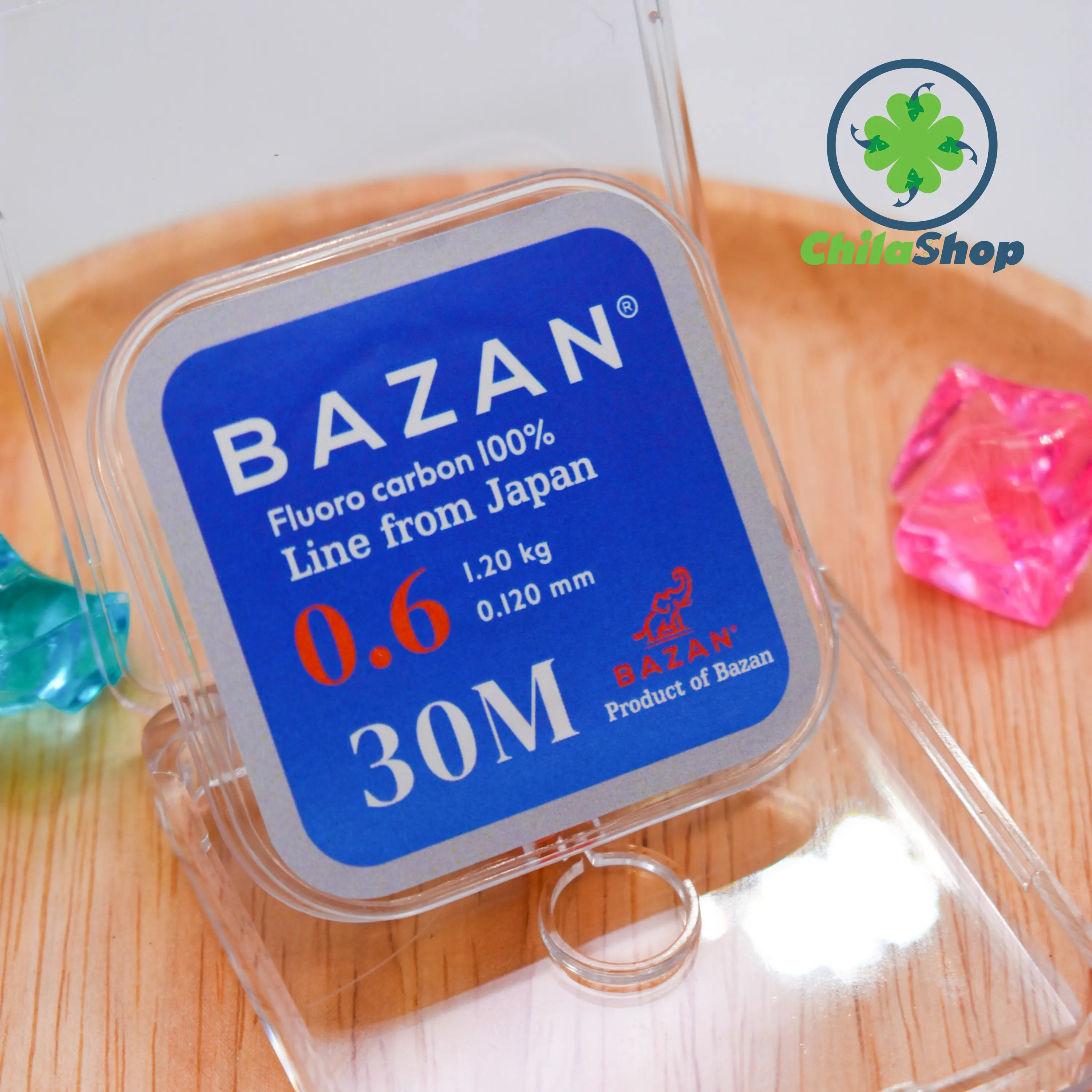 [CHÌ LÁ SHOP] DÂY FLUORO CARBON BAZAN (30m) - Dây Thẻo Câu Cá