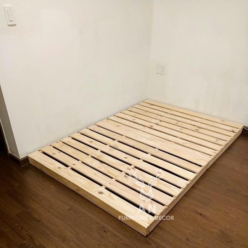 Giường Ngủ Palet Gỗ Thông Bền Đẹp giuong rut