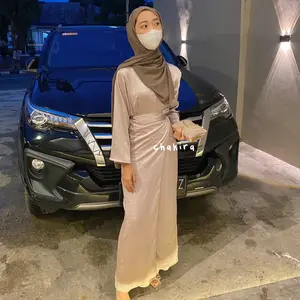 Cassie dress/dress 2 look/dress silk teksture/dress silk/dress lebaran/dress kondangan