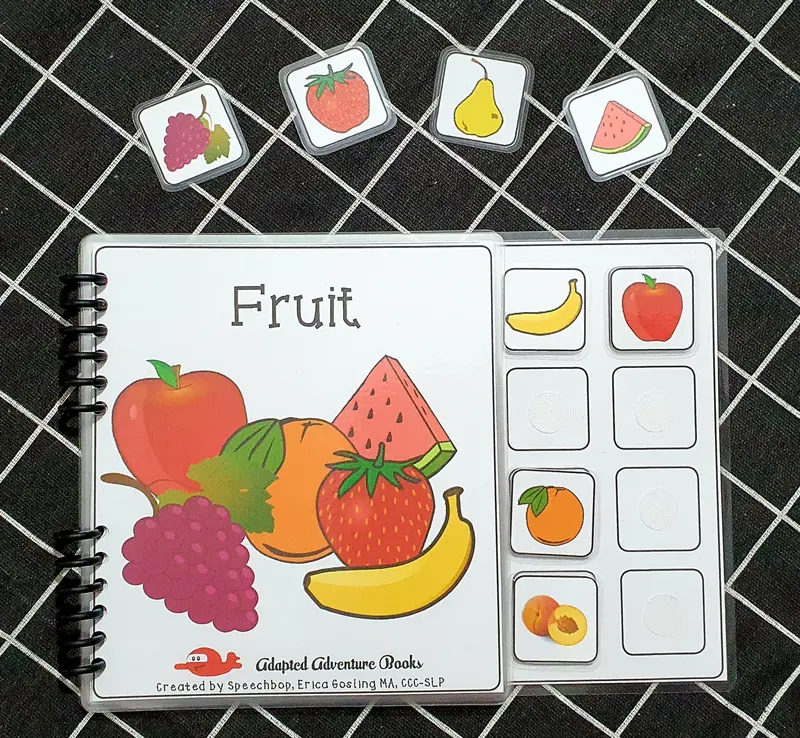 Học liệu bóc dán chủ đề Fruit 0