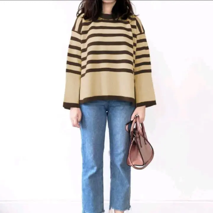 Alexi Store Baju Atasan Wanita Rajut Korean Style Luna Blouse Atasan Wanita 2