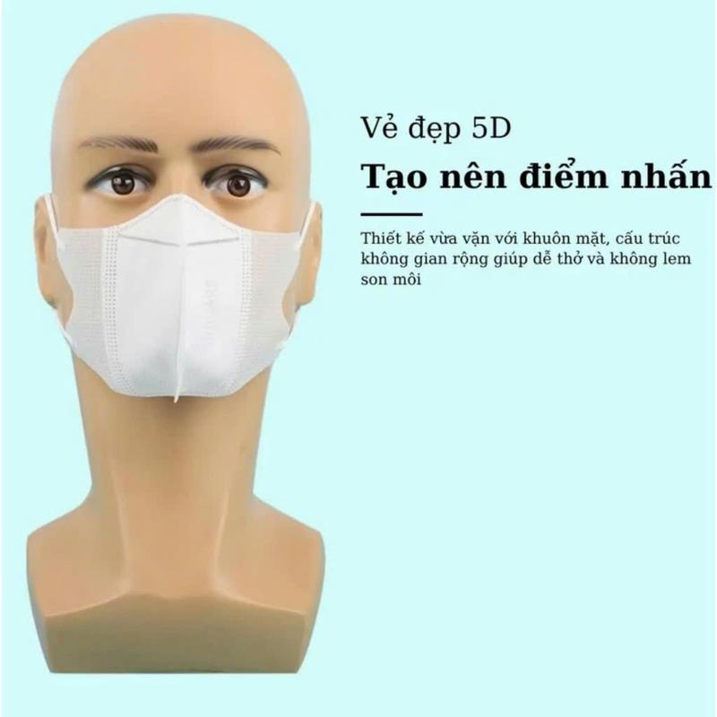 Thùng 600 Cái Khẩu trang 5 D .hàng cao cấp 3 lớp kháng khuẩn, Dày Dặn - chống tia UV, che kín khuôn mặt cho mùa hè 2