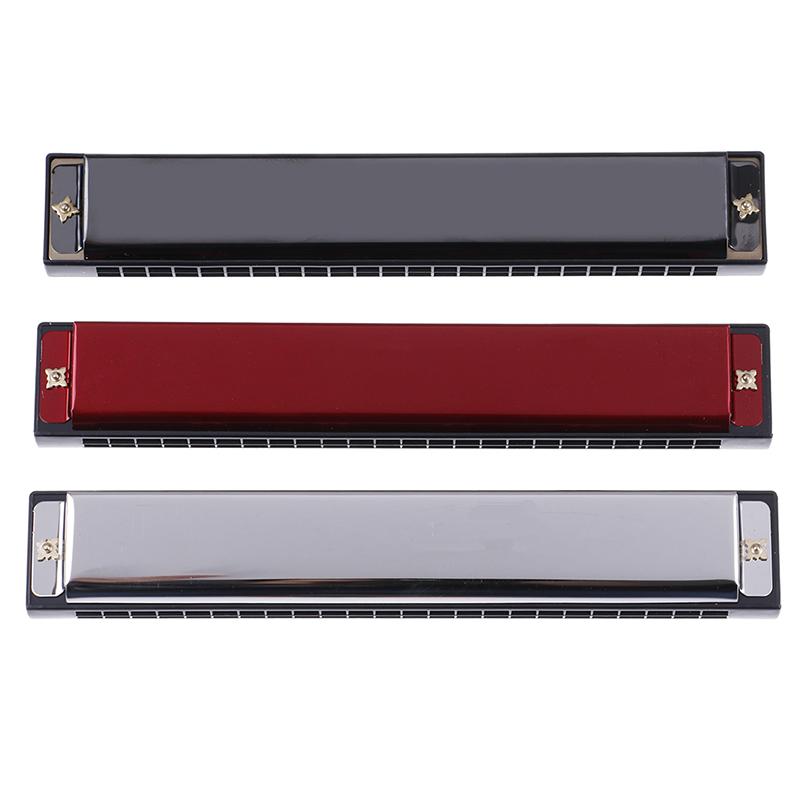 Product Introduction of [zfe]Professional 24 Hole harmonica key C mouth metal organ for beginners 10