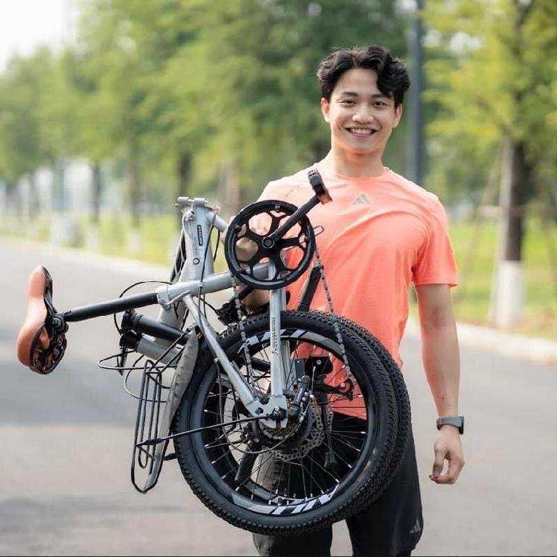 Xe đạp gấp gọn AILI xe gọn nhẹ, dễ dàng sử dụng, dễ dàng di chuyển 4