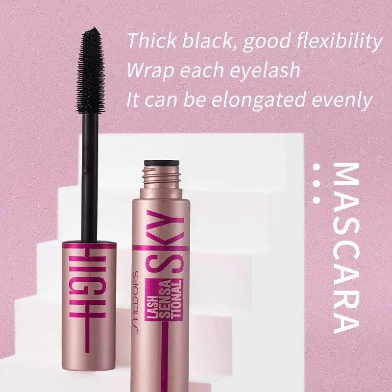 Makeup 4D Mascara Elongated Dense Waterproof Sweat Resistant Non-smudgy Easy To Remove Makeup Practical and Stylish