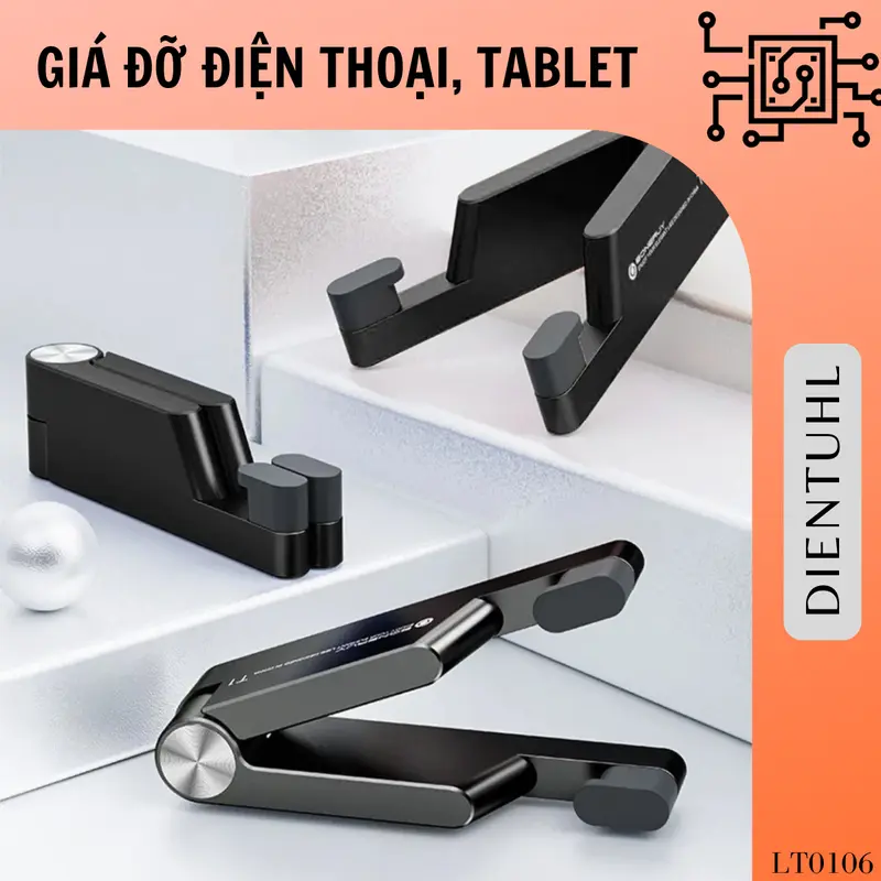 Giá đỡ Điện Thoại Máy Tính Bảng Ipad Tablet Để Bàn Nhỏ Gọn - Gấp Gọn, Điều Chỉnh Đa Năng, Hợp Kim Nhôm Cao Cấp 3