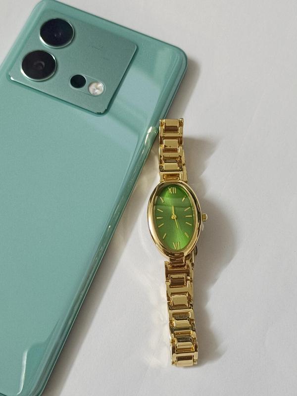 Women's Elegant Oval Dial Quartz Watch, Exquisite Trendy Wristwatch, Modern Fashionable Watch for Women As Gift with Box 6