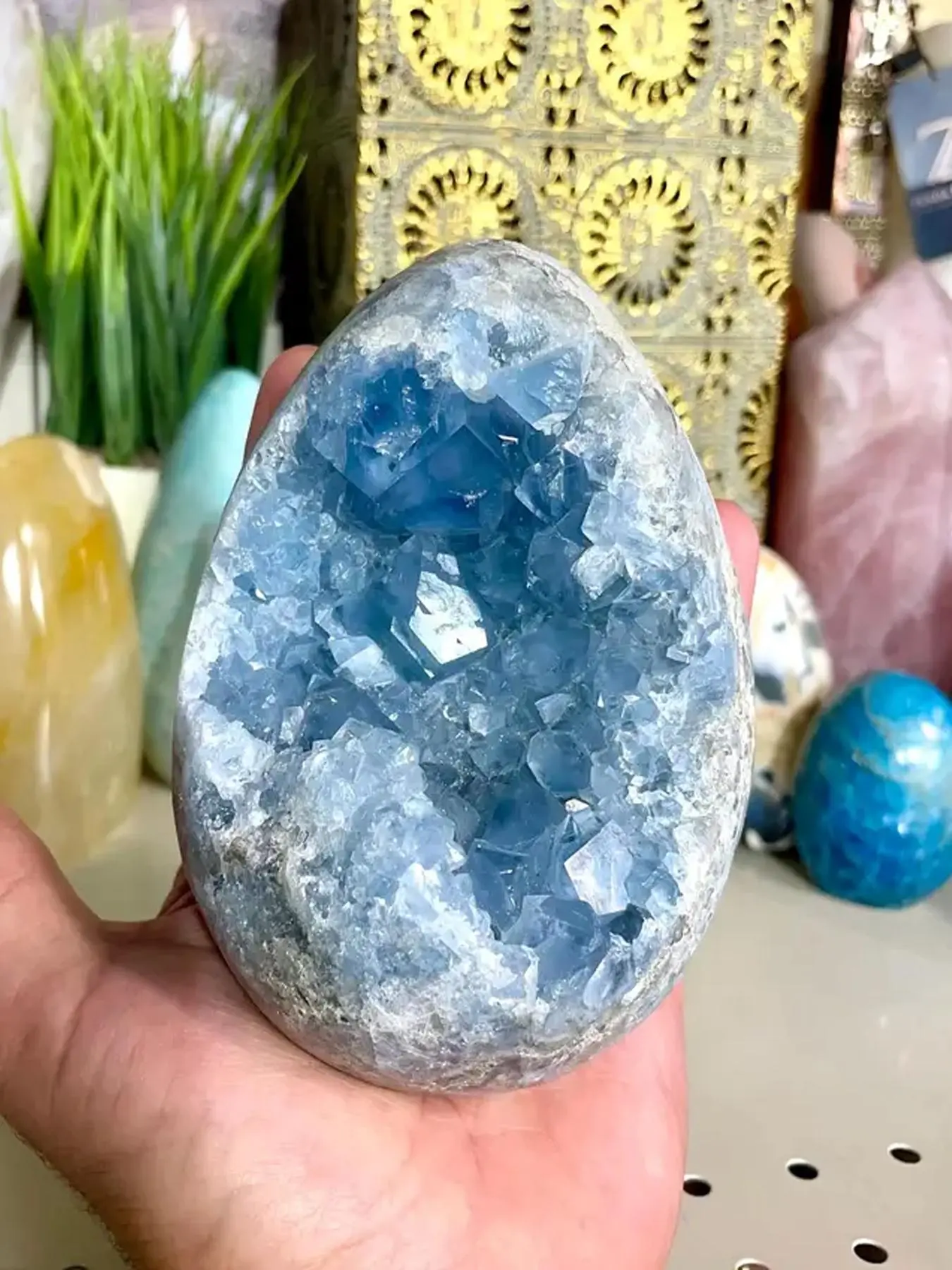 2025 New Style Irregular Natural Raw Crystal, Unique Blue Mineral Specimen, Ideal for Crystal Collection and Special Occasions