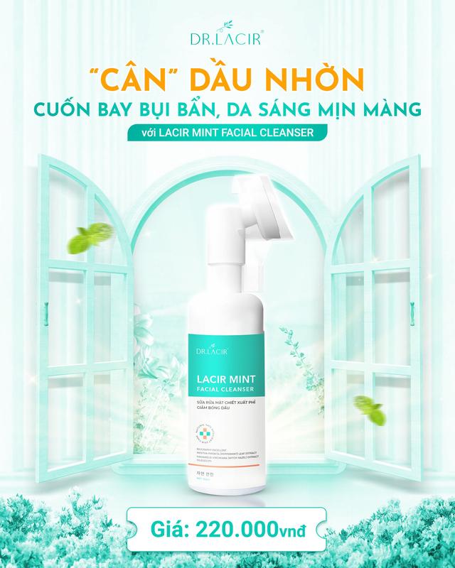 Sữa Rửa Mặt Bạc Hà Kiềm Dầu Drlacir - Phù Hợp Cho Da Dầu, Da Mụn, Da Thường Silicon Cho Bé 6